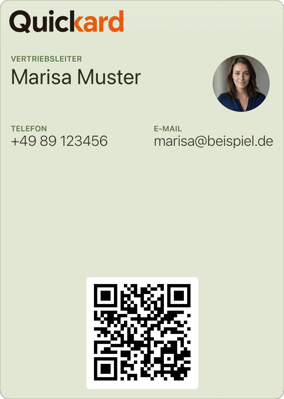 Apple-Wallet-Visitenkarte von Marisa Muster