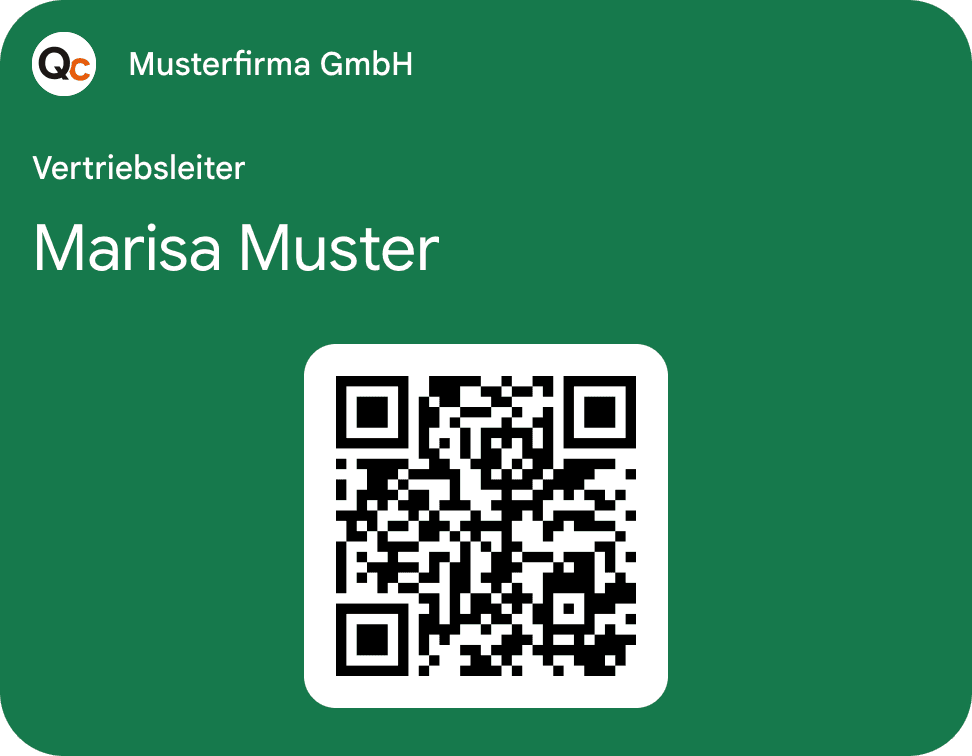 Google-Wallet-Visitenkarte von Marisa Muster
